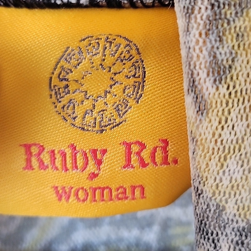 Ruby Rd Sheer Floral Duster - Picture 2 of 12